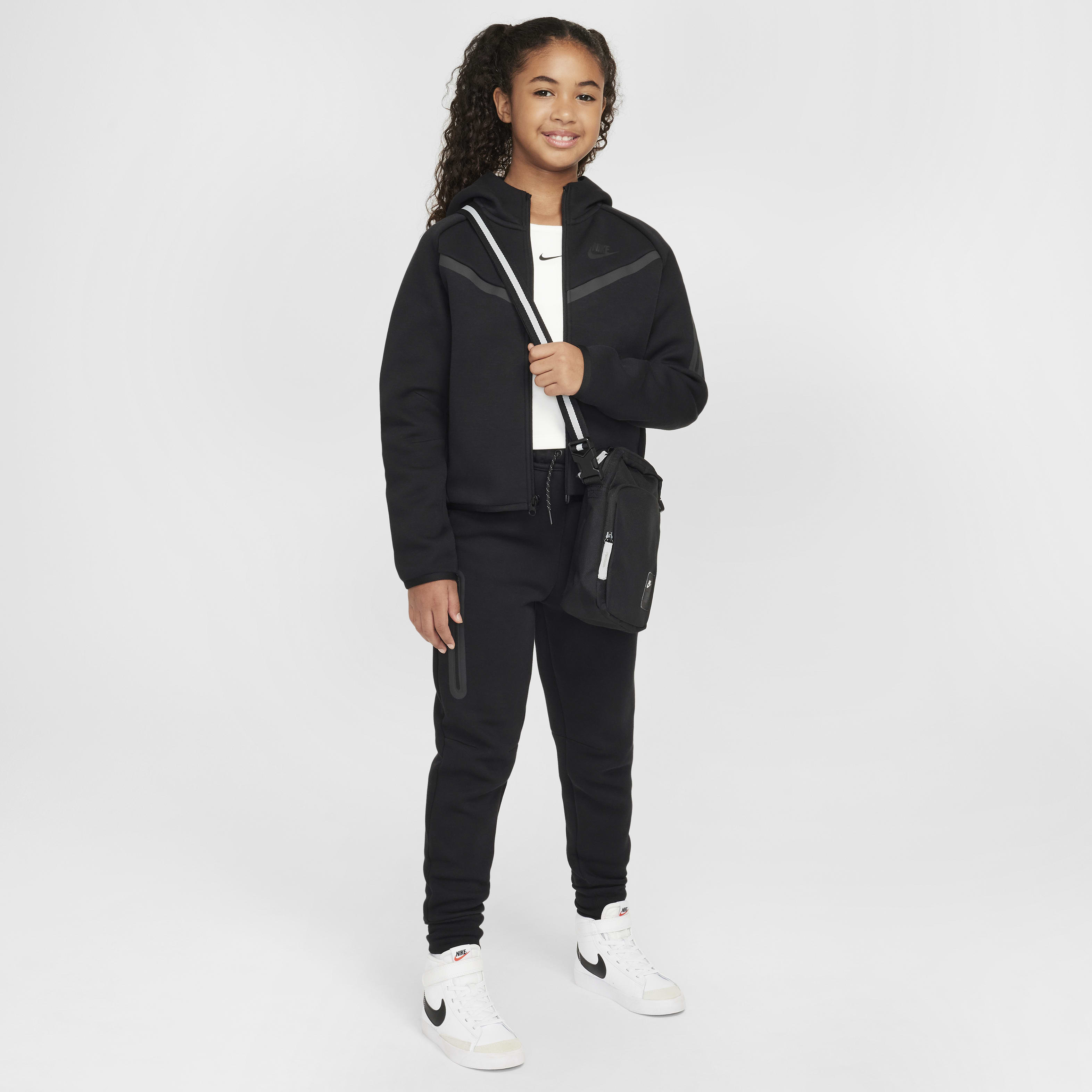Nike Sportswear Tech Fleece Girls' Full-Zip Hoodie | King's